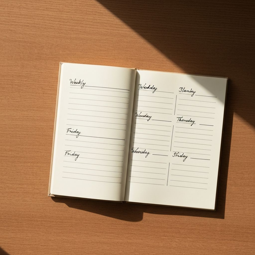 Σημειώσεις για εβδομαδιαία οργάνωση